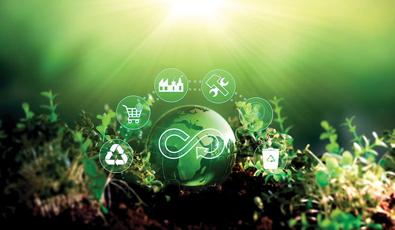 Environmental benefits from circular economy
