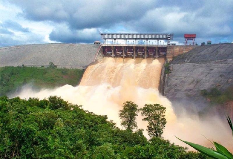 Ialy hydopower plant turbine connected to national grid