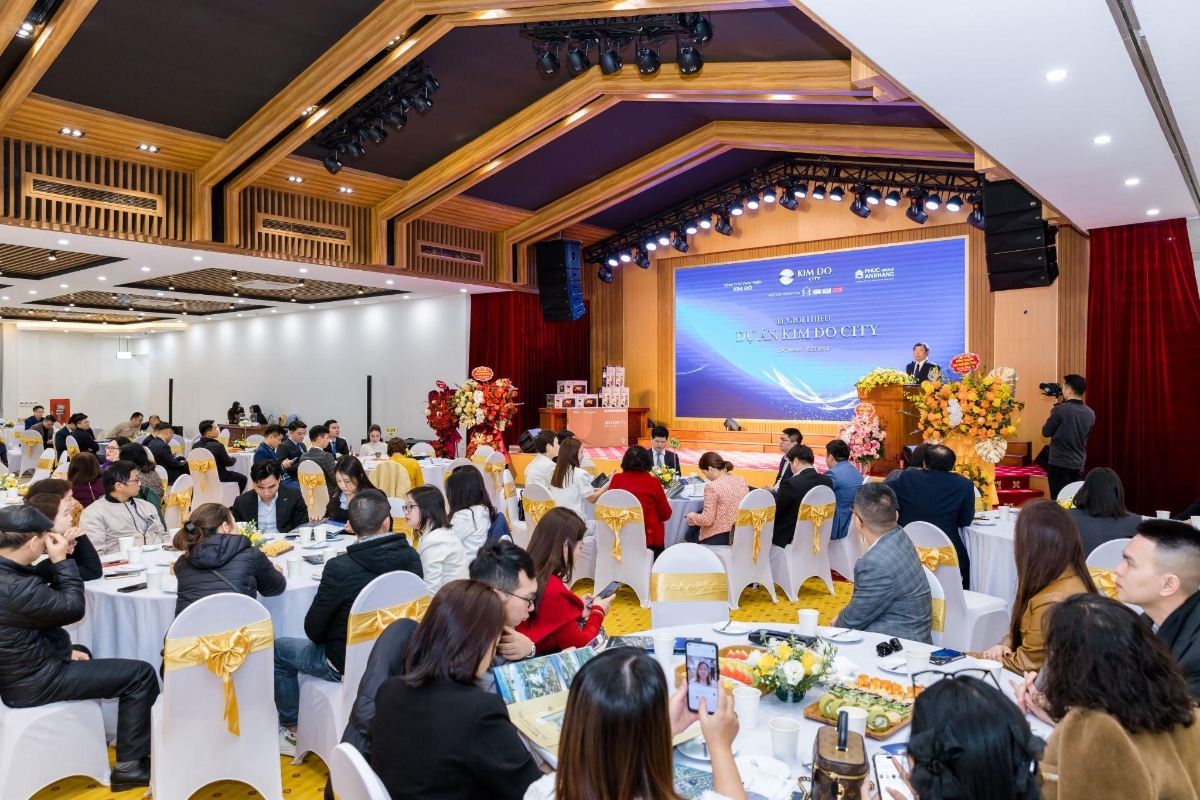 Sự kiện ra mắt Kim Do City thu hút đông đảo khách mời tham dự.