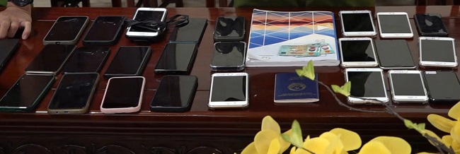 Tang vật do công an thu giữ. Ảnh: Cổng thông tin điện tử Công an tỉnh Nghệ An.