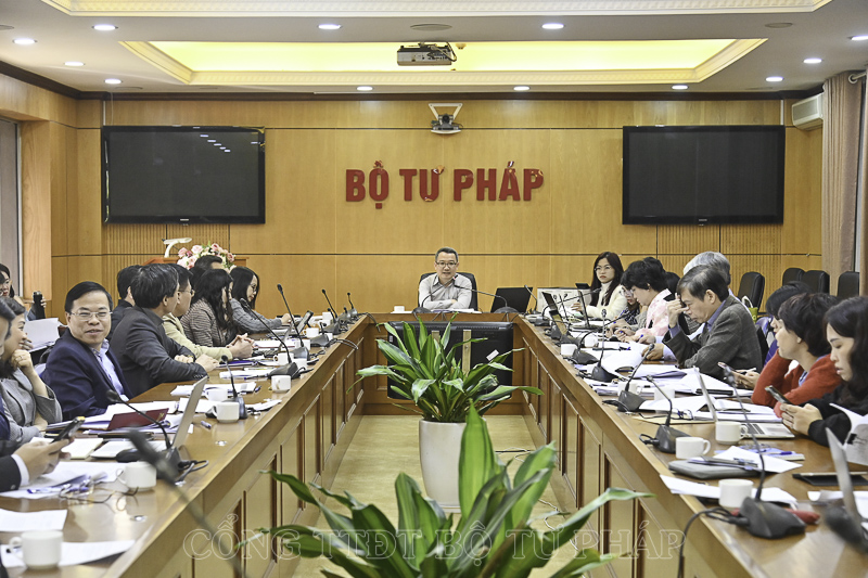 Quang cảnh cuộc họp. Ảnh: MOJ.