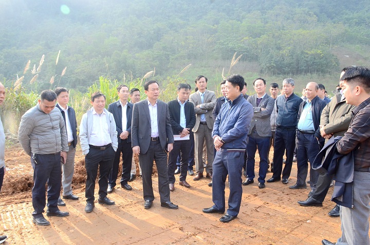 Lãnh đạo tỉnh Hòa Bình kiểm tra dự án cao tốc Hòa Bình - Mộc Châu