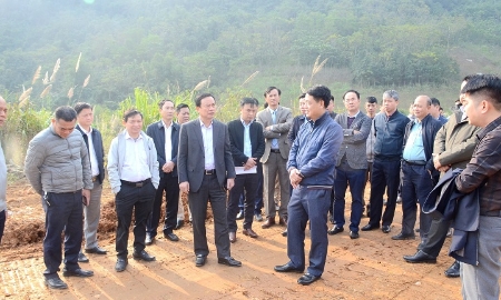 Lãnh đạo tỉnh Hòa Bình kiểm tra dự án cao tốc Hòa Bình - Mộc Châu
