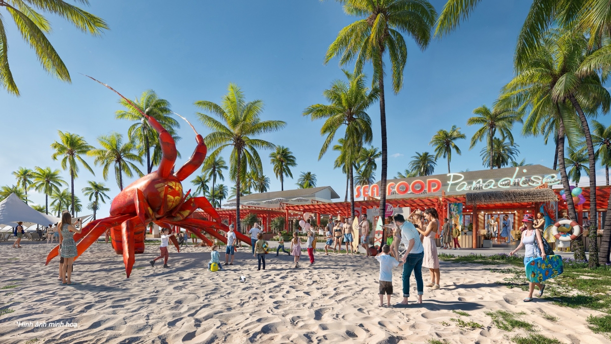 Seafood Paradise - l&agrave;ng hải sản lớn nhất Cam Ranh tại CaraWorld.