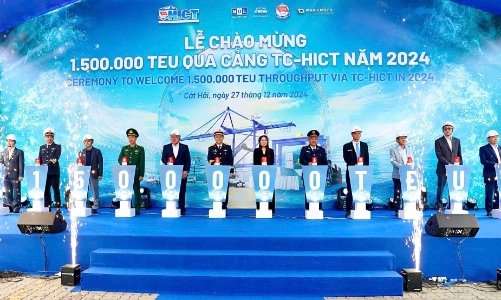  Năm đầu tiên Tân cảng Hải Phòng đón 1.500.000 TEU