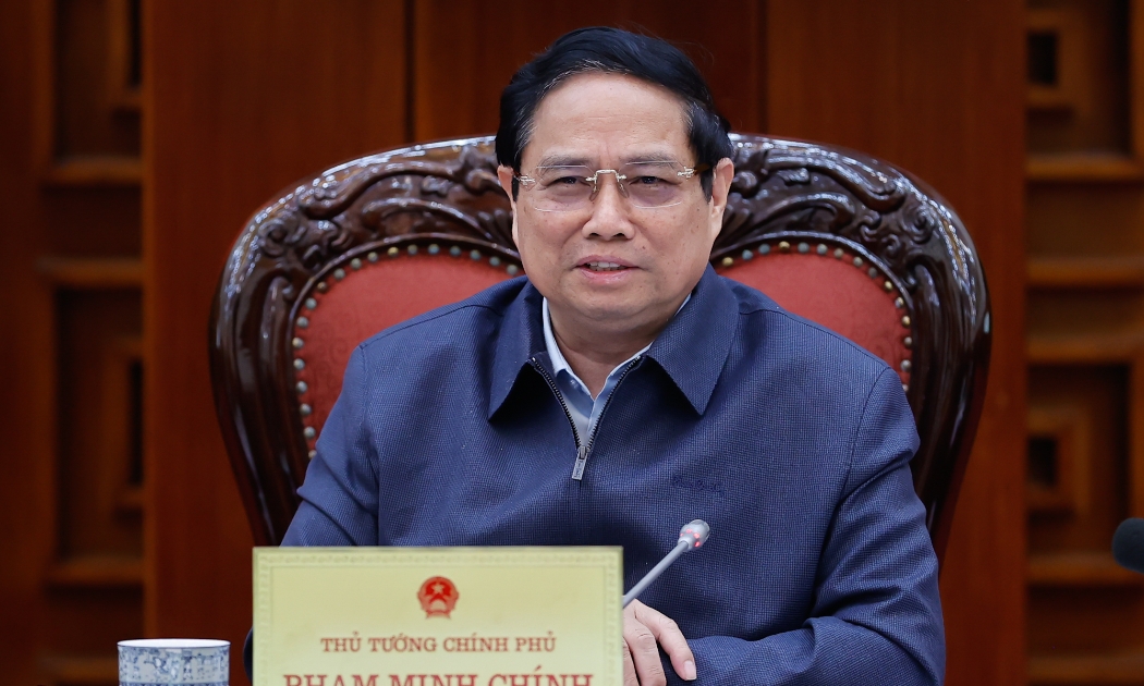 Thủ tướng phát biểu tại cuộc họp - Ảnh: VGP