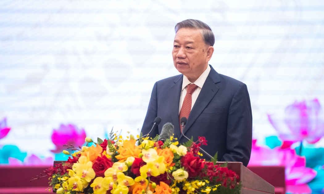 Ủy viên Bộ Chính trị, Tổng Bí thư Tô Lâm phát biểu chỉ đạo hội nghị. Ảnh: Quốc hội