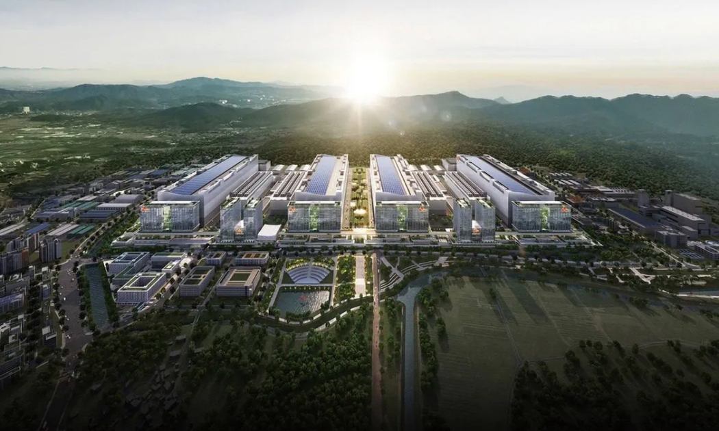Chính phủ Hàn Quốc mới đây đã phê duyệt kế hoạch xây dựng Khu phức hợp Công nghiệp Quốc gia Bán dẫn Yongin Semiconductor, tổ hợp công nghiệp bán dẫn lớn nhất thế giới - Ảnh: SK Hynix