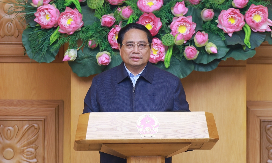 Thủ tướng phát biểu tại cuộc họp - Ảnh: VGP
