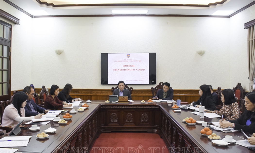 Quang cảnh cuộc họp. Ảnh: MOJ.