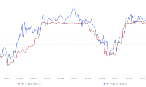 Tỷ giá tăng 4,31% trong năm 2024 nhưng thấp hơn nhiều đồng tiền trong khu vực
