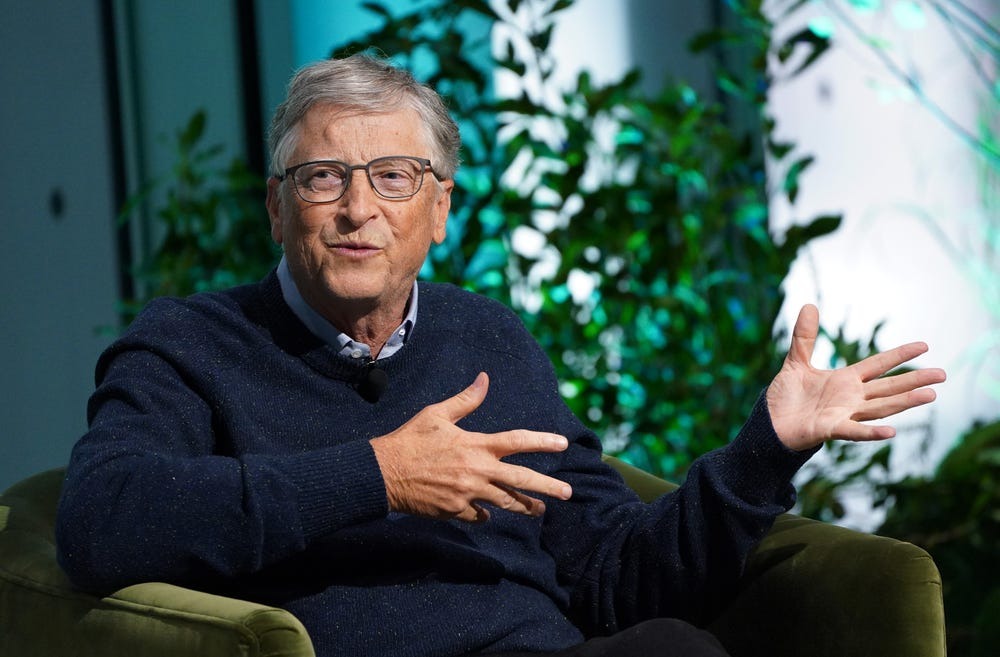 Ông Bill Gates tại hội nghị New York Times Climate Forward Summit năm 2023 - Ảnh: New York Times