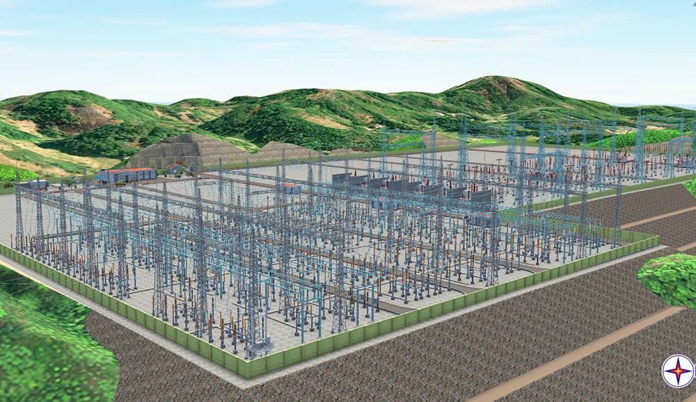 Phối cảnh Trạm biến áp 500kV Quỳnh Lưu