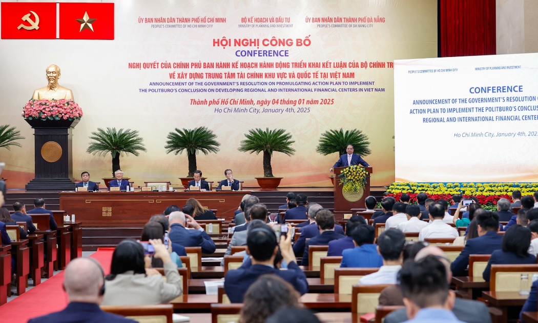 Thủ tướng Phạm Minh Chính phát biểu tại hội nghị (Ảnh: Nhật Bắc)