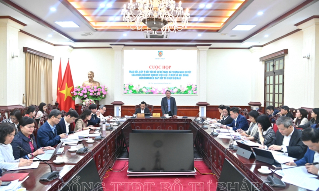 Quang cảnh cuộc họp. MOJ.