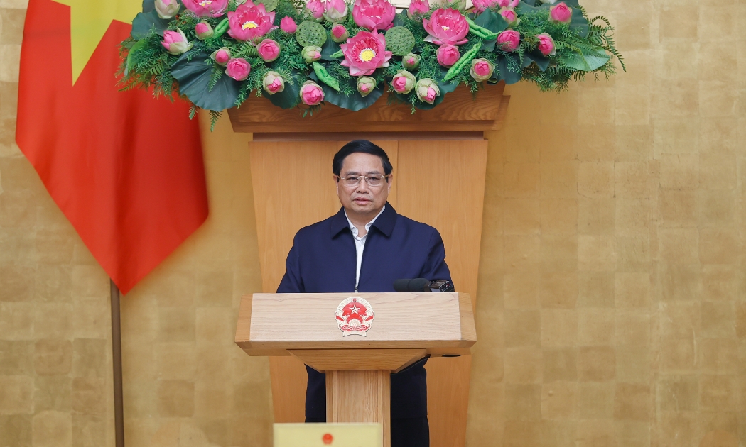 Thủ tướng Phạm Minh Chính phát biểu tại cuộc họp - Ảnh: VGP