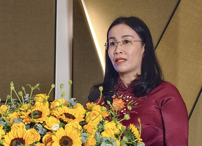 Phó Chủ tịch UBND TP. Đà Nẵng Nguyễn Thị Anh Thi phát biểu tại họp báo.