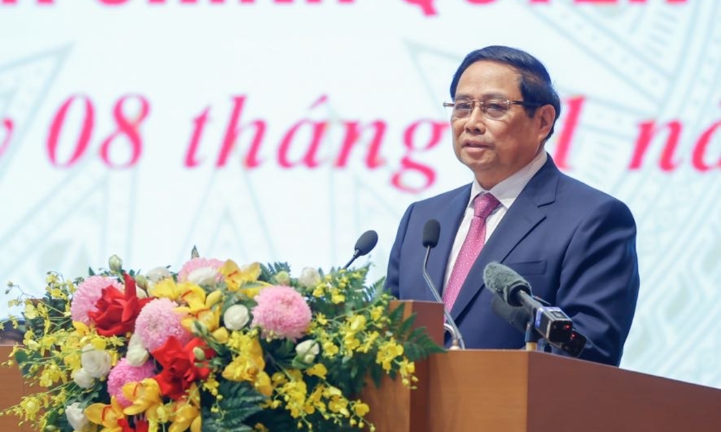Thủ tướng phát biểu tại hội nghị - Ảnh: VGP