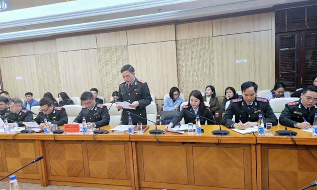 Ông Ngô Đình Long, Phó Vụ trưởng Vụ III của Thanh tra Chính phủ, Trưởng đoàn công bố Quyết định thanh tra. Ảnh: VGP
