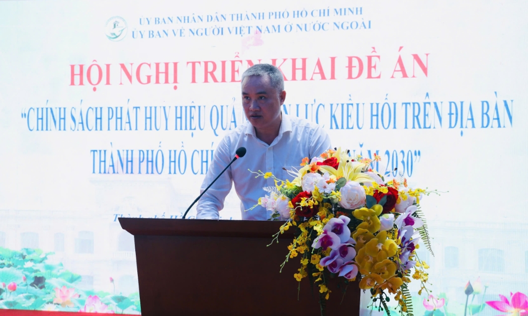 Ông Nguyễn Đức Lệnh, Phó Giám đốc Ngân hàng Nhà nước chi nhánh TP.HCM - Ảnh: Uỷ ban người Việt ở nước ngoài TP.HCM