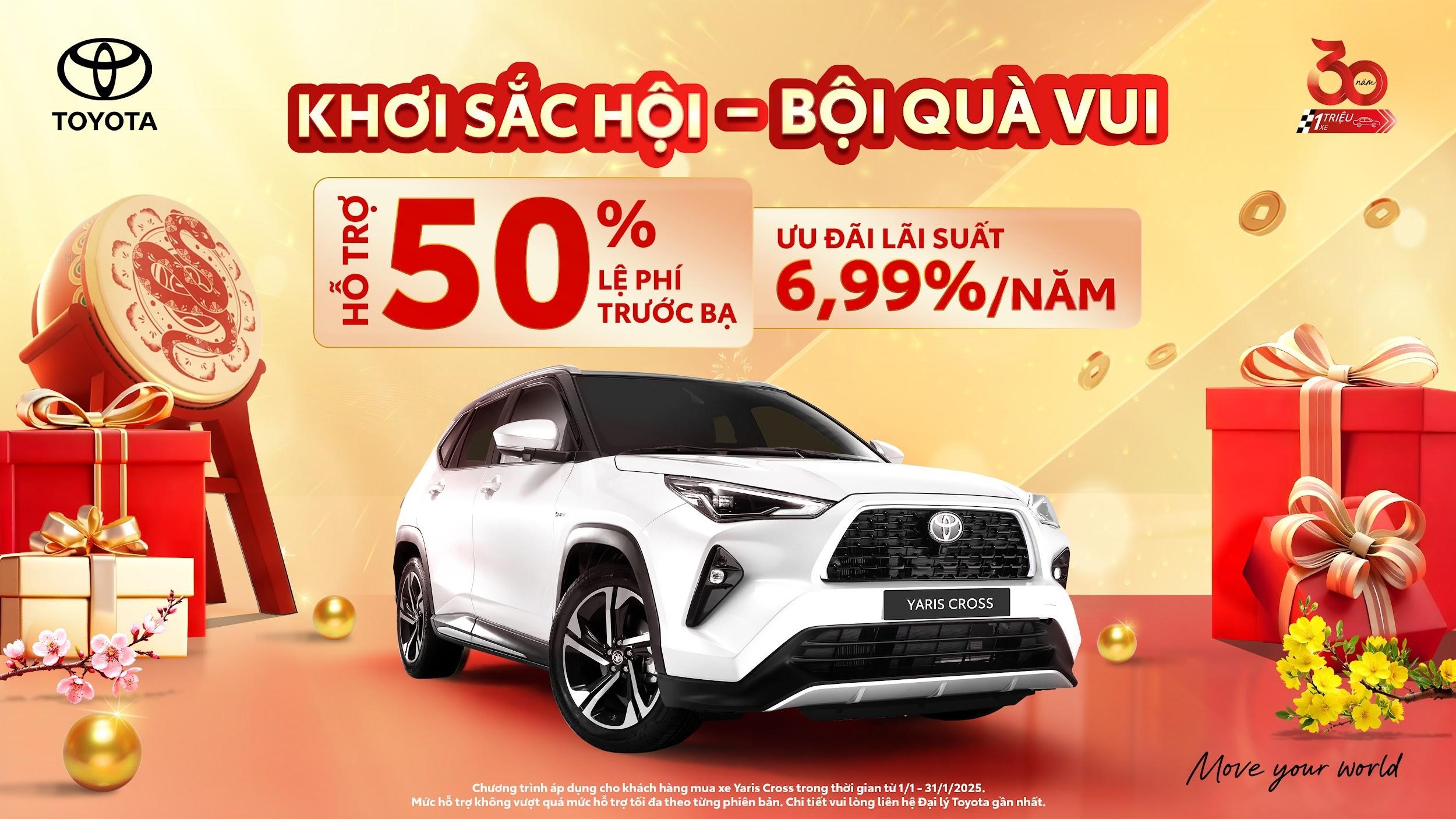 Nhận quà khủng khi mua Yaris Cross trong tháng 1/2025.