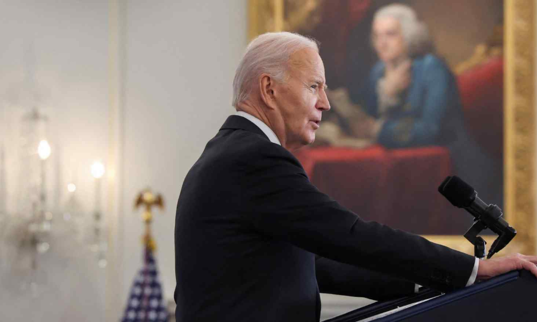 Tổng thống Mỹ Joe Biden phát biểu tại Bộ Ngoại giao ngày 13/1 - Ảnh: Getty Images