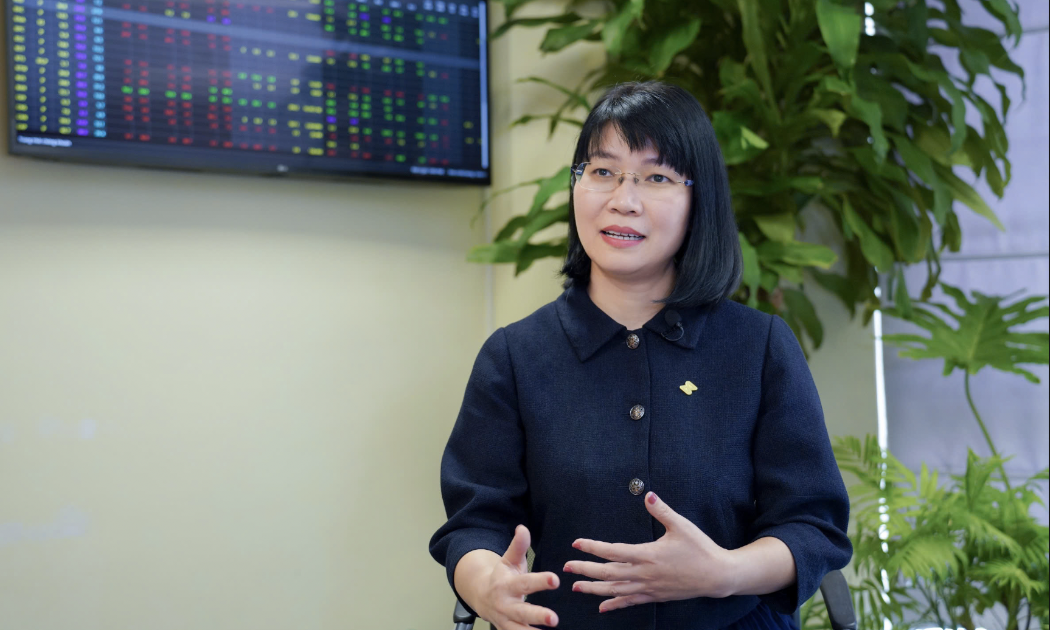 Bà Vũ Thị Thúy Ngà, Phó Tổng Giám đốc Sở Giao dịch chứng khoán Hà Nội (HNX).