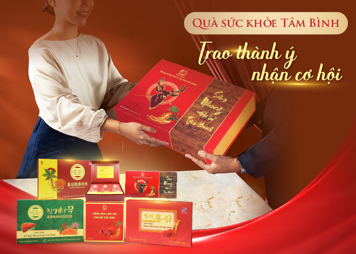 Quà sức khỏe Tâm Bình - Món quà ý nghĩa dành tặng đối tác, khách hàng dịp Tết Nguyên đán Ất Tỵ.