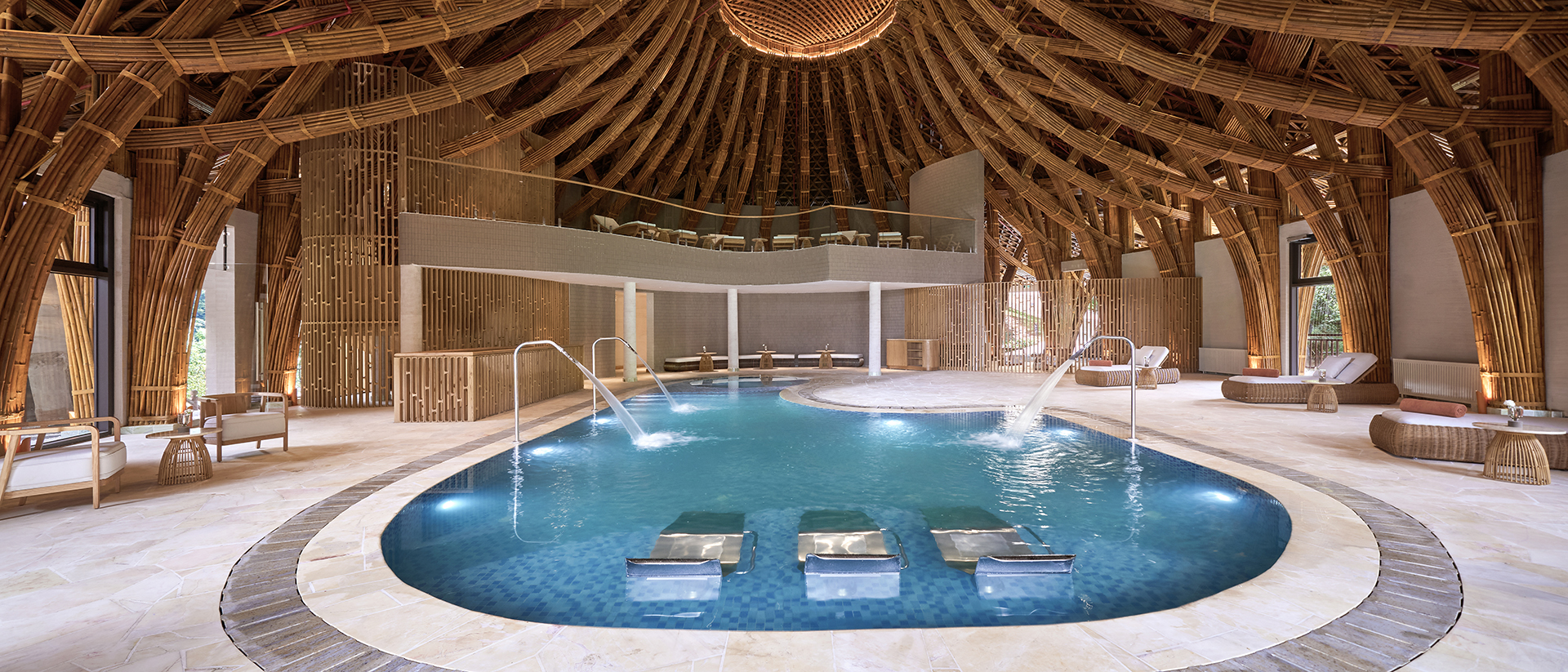 Khu Thủy trị liệu - Hydrotherapy nằm trong khuôn viên 8lements Spa của Garrya Mù Cang Chải