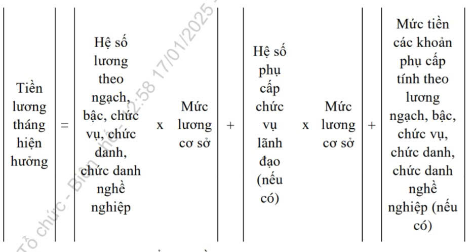 C&aacute;ch t&iacute;nh tiền lương th&aacute;ng hiện hưởng để t&iacute;nh ch&iacute;nh s&aacute;ch, chế độ khi nghỉ việc.