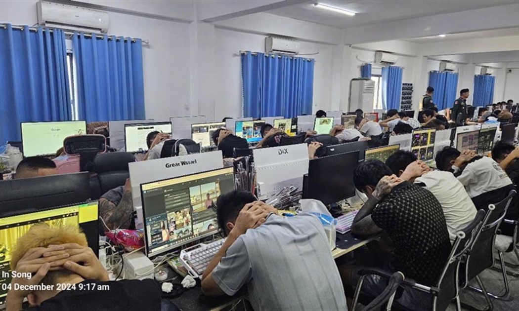 Các đối tượng là nhân viên trong đường dây lừa đảo xuyên quốc gia. Ảnh: Cổng thông tin điện tử Bộ Công an.