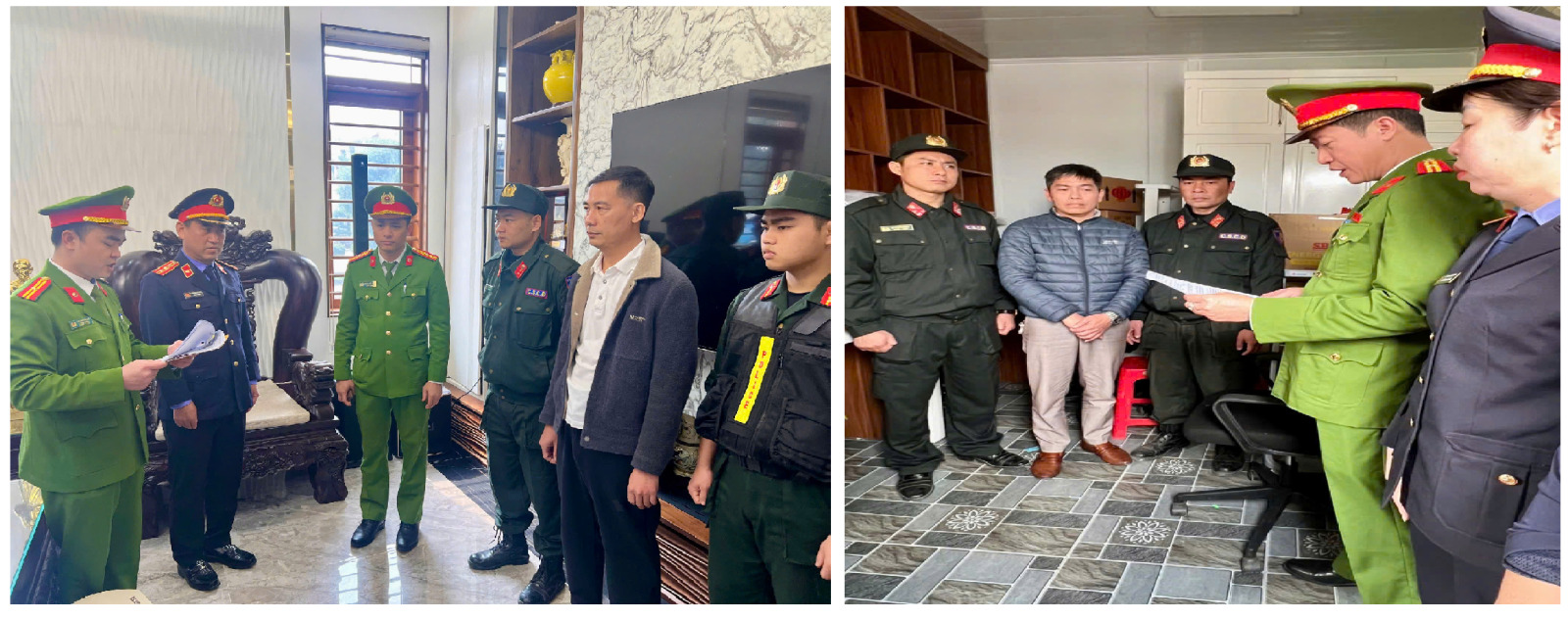 Các đối tượng làm việc với cơ quan công an