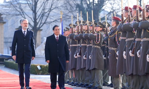 Thủ tướng Cộng hòa Séc chủ trì lễ đón trọng thể Thủ tướng Phạm Minh Chính