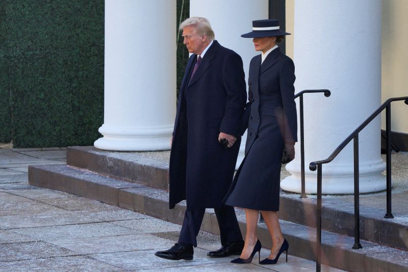 Tổng thống Mỹ Donald Trump và Đệ nhất Phu nhân Melania Trump.