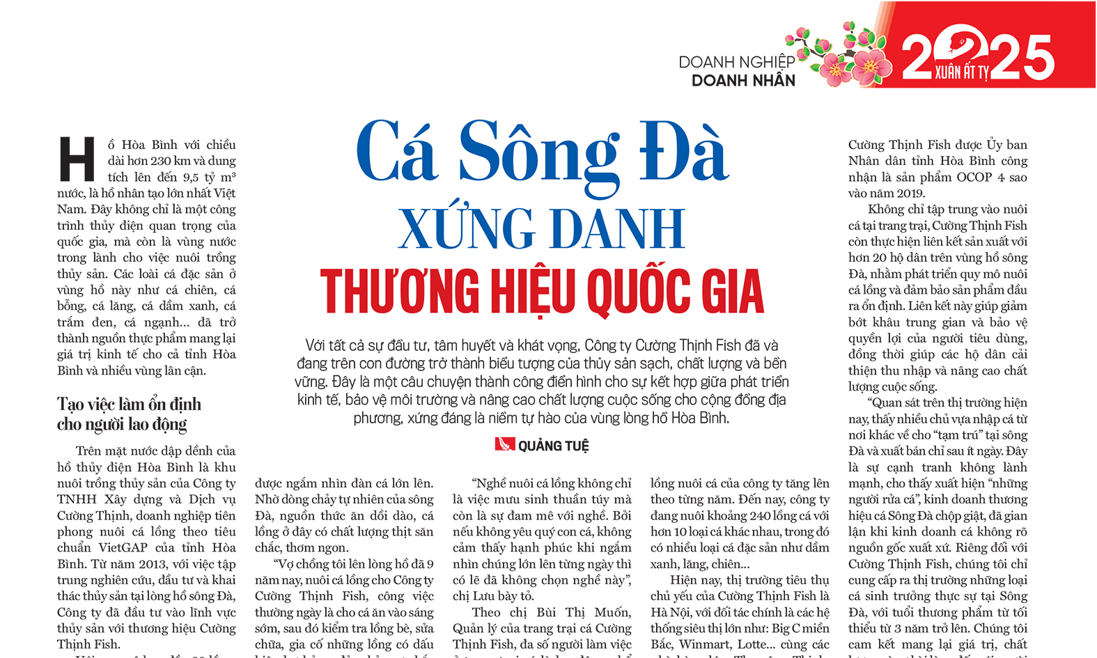 Cá Sông Đà xứng danh thương hiệu quốc gia - Ảnh 1