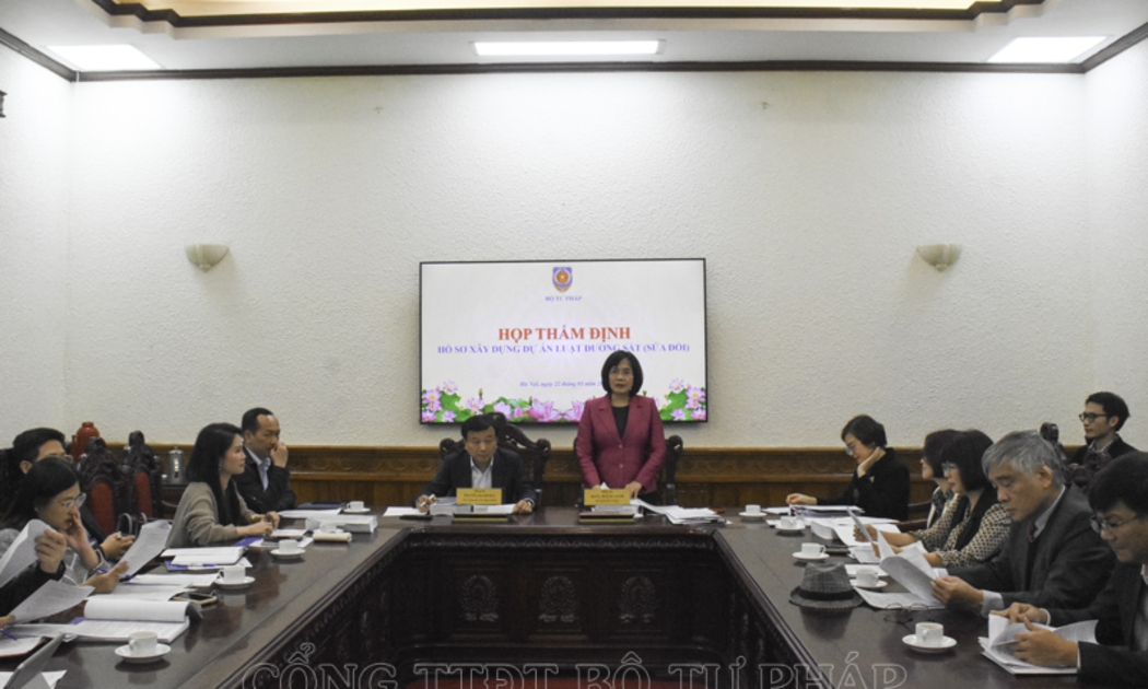 Toàn cảnh phiên họp. Ảnh: MOJ.