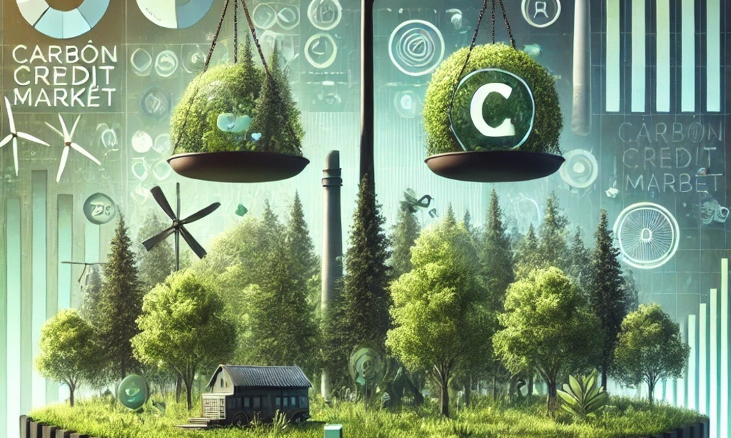 Việt Nam sẽ chính thức vận hành thị trường tín chỉ carbon vào năm 2029 - Hình minh họa do AI thực hiện.