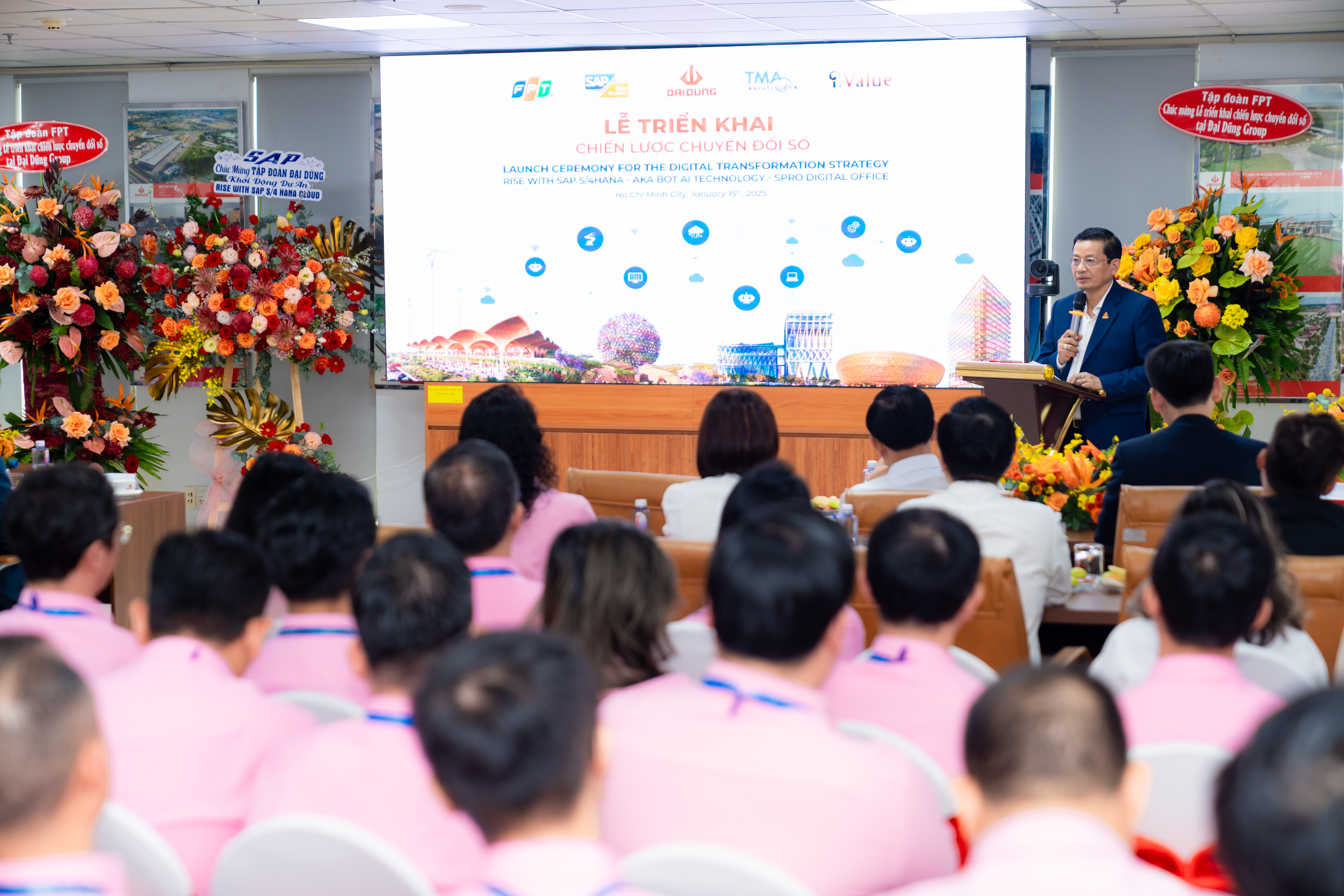 Ông Trịnh Tiến Dũng, Chủ tịch HĐQT kiêm Tổng giám đốc Đại Dũng Group phát biểu tại sự kiện.
