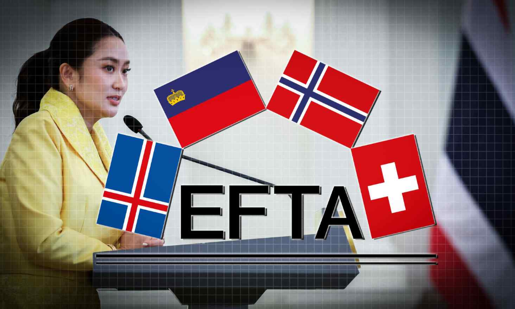 Thủ tướng Thái Lan Paetongtarn Shinawatra và các quốc gia thành viên Hiệp hội Thương mại Tự do Châu Âu ký thỏa thuận thương mại vào ngày 23/1/2025 sau gần 2 thập kỷ - Ảnh: Reuters/Nikkei Asia