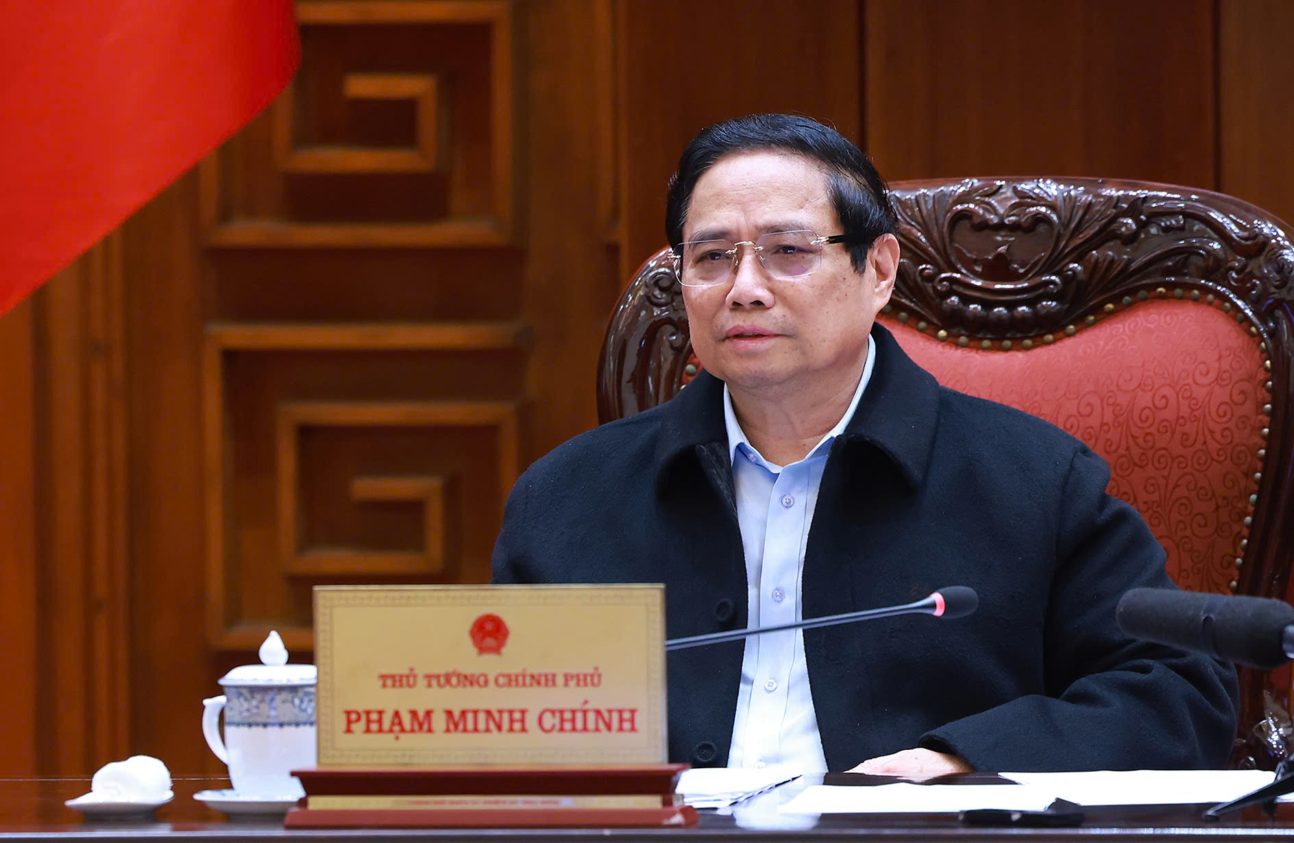 Thủ tướng phát biểu tại phiên họp - Ảnh: VGP