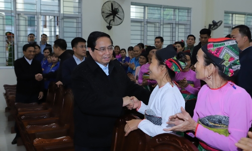 Thủ tướng Phạm Minh Chính chúc Tết tại Thanh Hóa