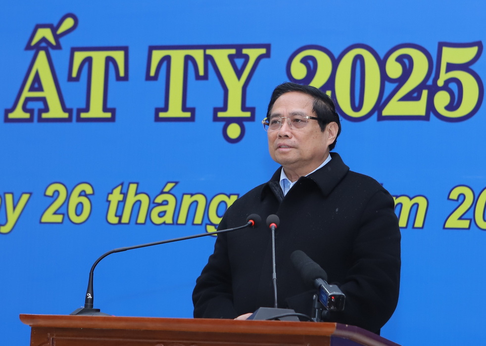 Thủ tướng Ch&iacute;nh phủ Phạm Minh Ch&iacute;nh ph&aacute;t biểu tại chương tr&igrave;nh.