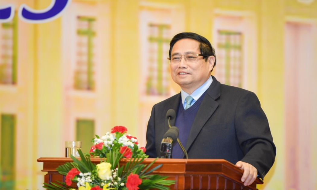 Thủ tướng Phạm Minh Chính chúc mừng năm mới và giao nhiệm vụ cho ngành ngân hàng.