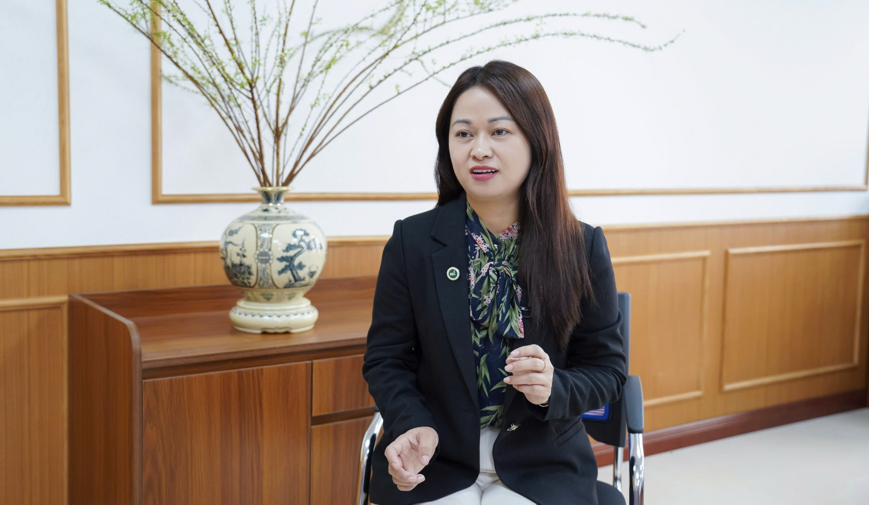 Bà Phạm Thị Thùy Linh, Vụ trưởng Vụ Phát triển thị trường, Ủy ban Chứng khoán Nhà nước.