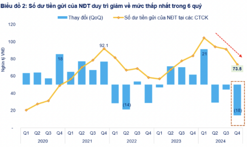 Thấy gì từ lượng tiền mặt của nhà đầu tư cá nhân đột ngột giảm mạnh? 
