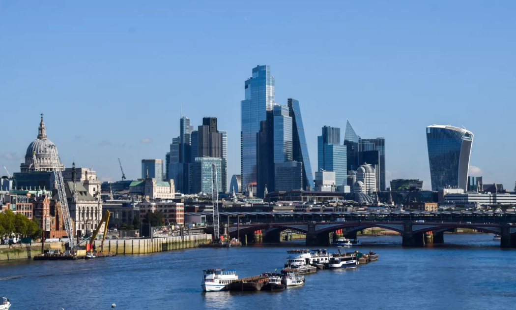 Khu trung tâm tài chính của London, thủ đô nước Anh - Ảnh: Getty Images