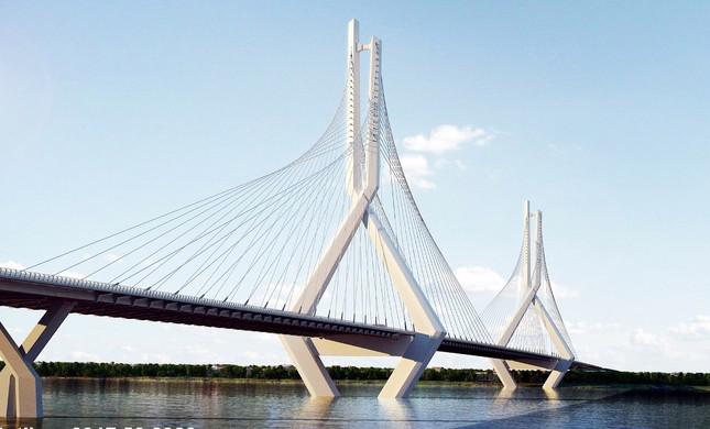 A rendering of Tu Lien Bridge over Hong River.