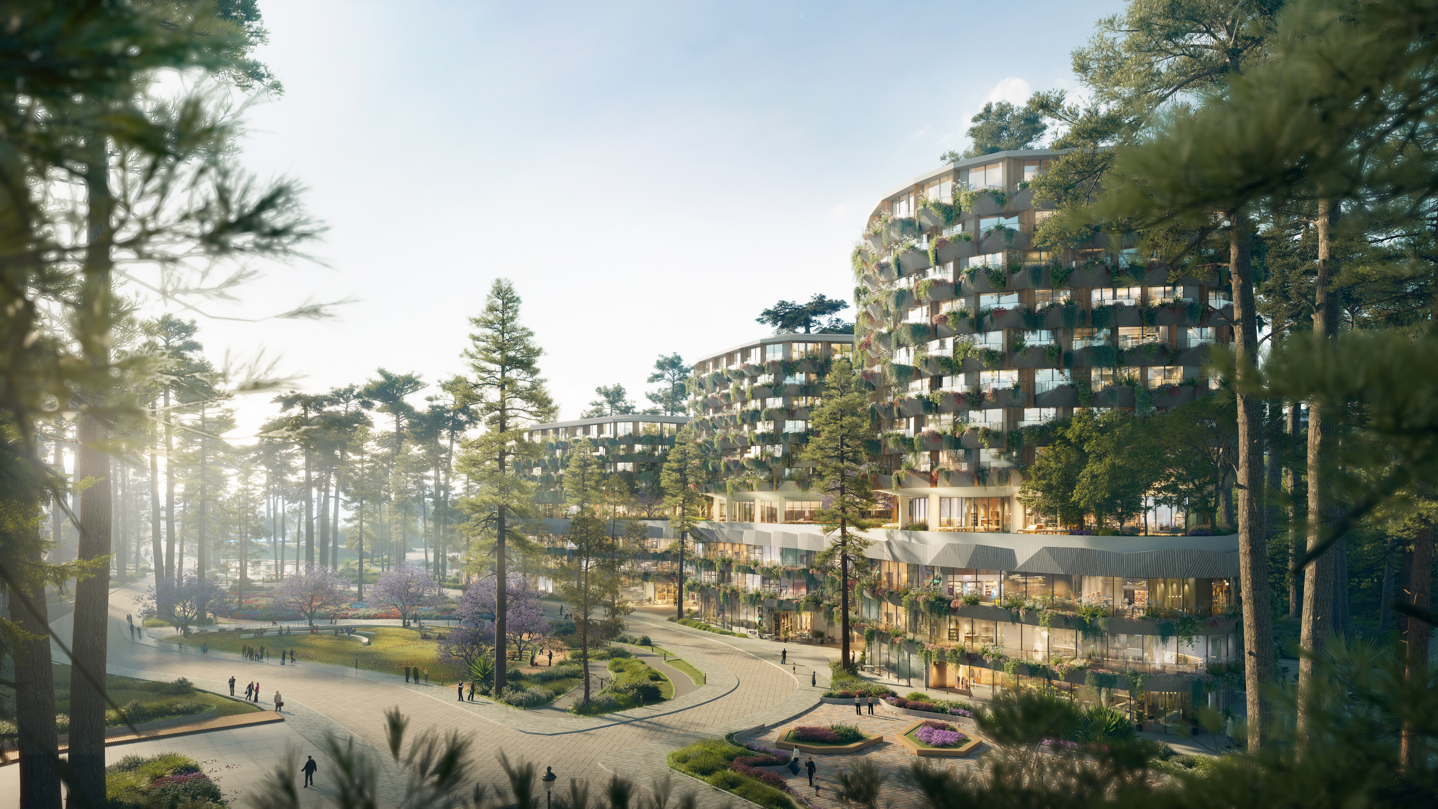 Kengo Kuma và cộng sự chắp bút thiết kế cảnh quan và kiến trúc tại Haus Da Lat.