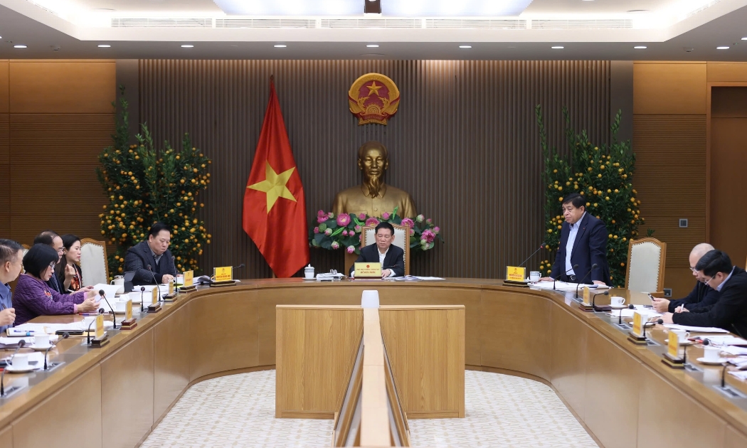 Phó Thủ tướng Hồ Đức Phớc chủ trì cuộc họp ngày 7/2 (Ảnh: VGP)