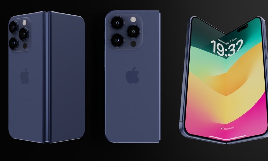 Thiết kế iPhone gập dự kiến sẽ ra mắt vào năm 2026 - Ảnh: Apple Insider. 